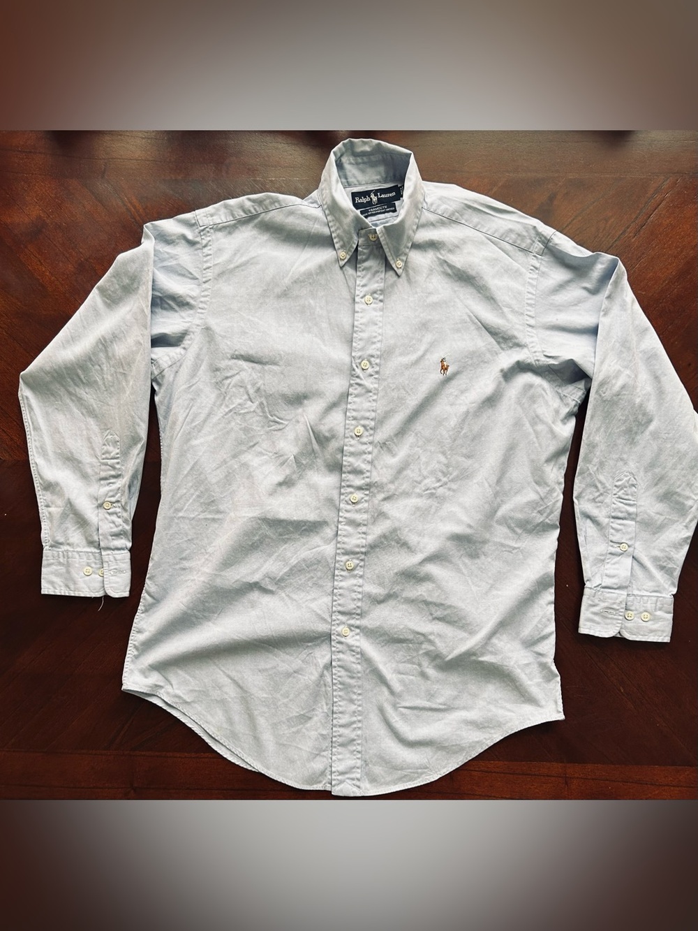 Ralph Lauren Light Blue Button-Down Oxford Shirt size 15
